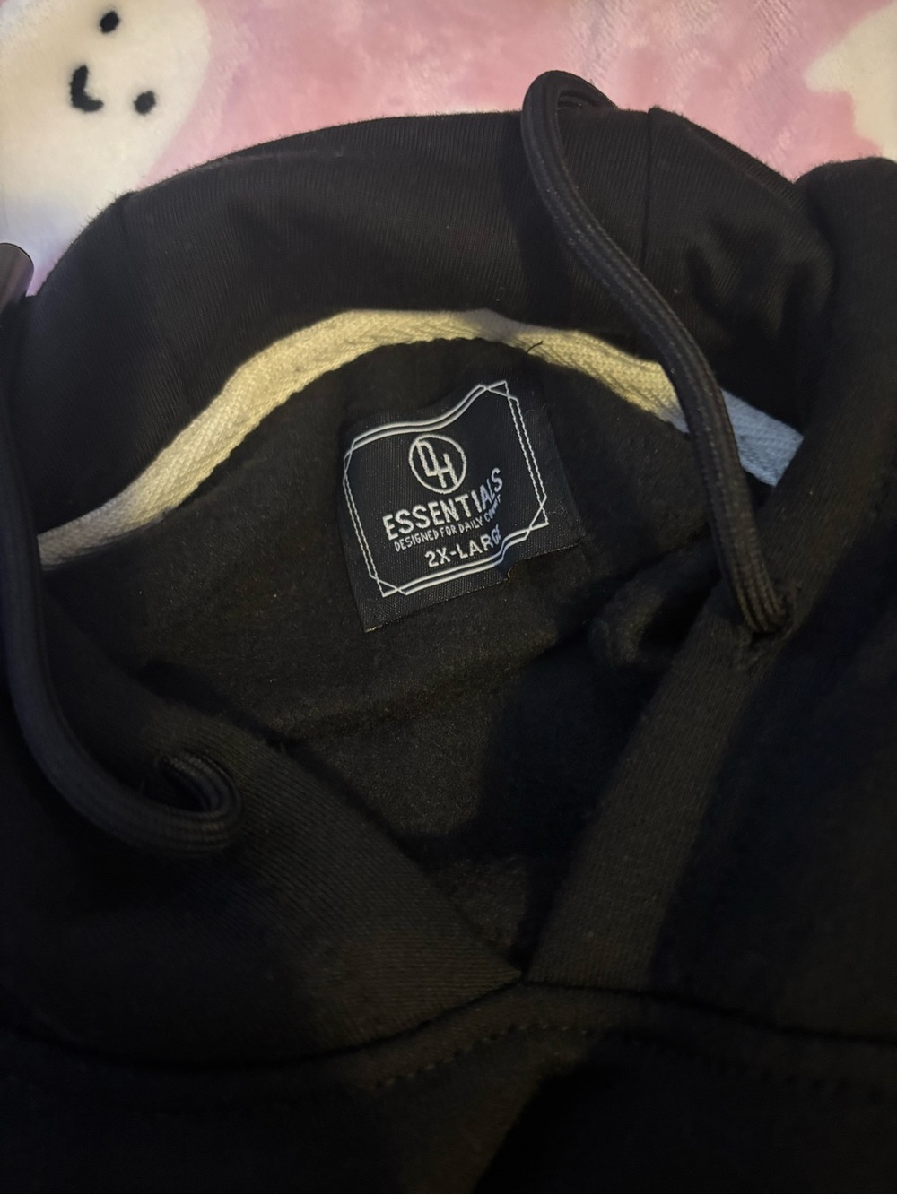 Essentials Men's Black sweat outfit with Drawstring